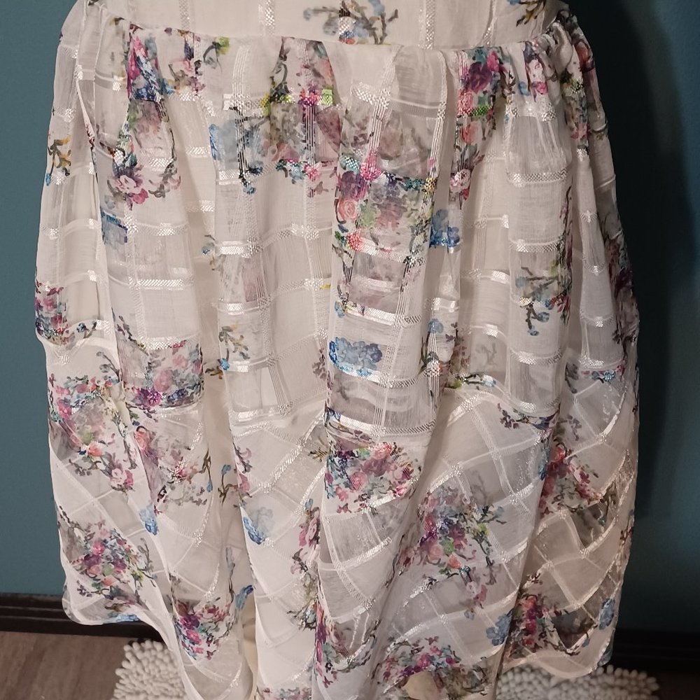 Maeve mesh floral dress